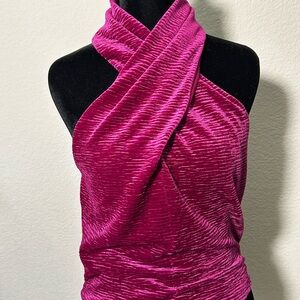 Chic Fuchsia Halter Top